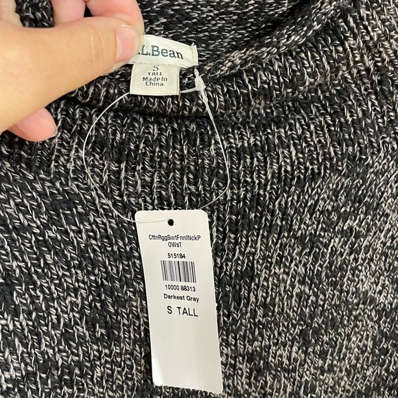 LL BEAN-Women's Midweight Cotton Slub Rollneck Pullover - Picture 3 of 3